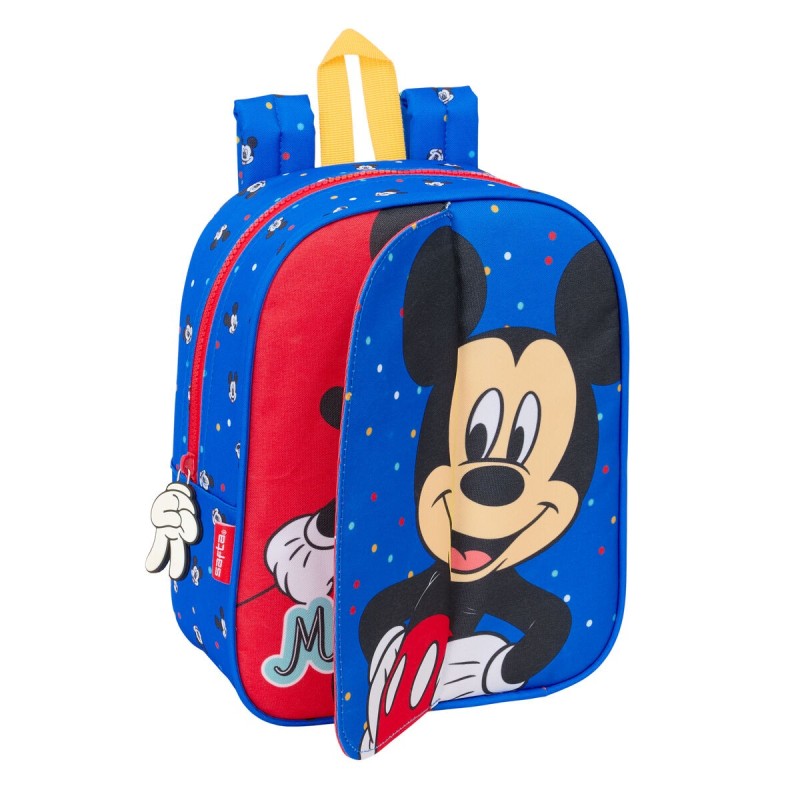 Cartable Mickey Mouse Clubhouse Good day Bleu 22 x 27 x 10 cm