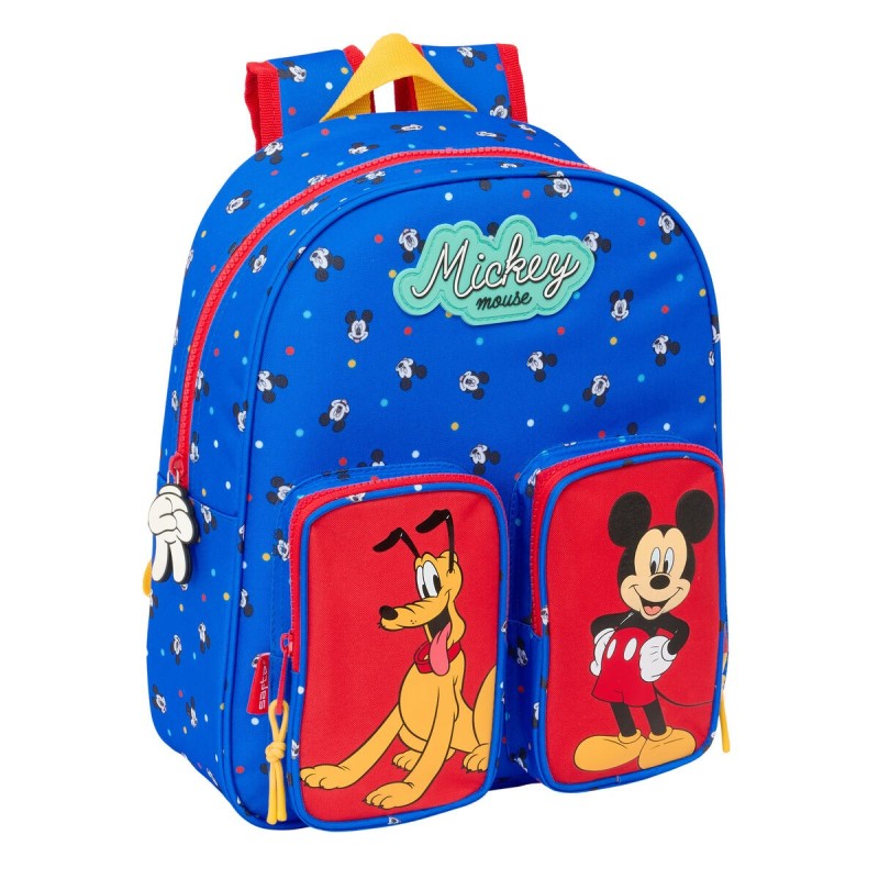 Cartable Mickey Mouse Clubhouse Good day Bleu 28 x 34 x 10 cm