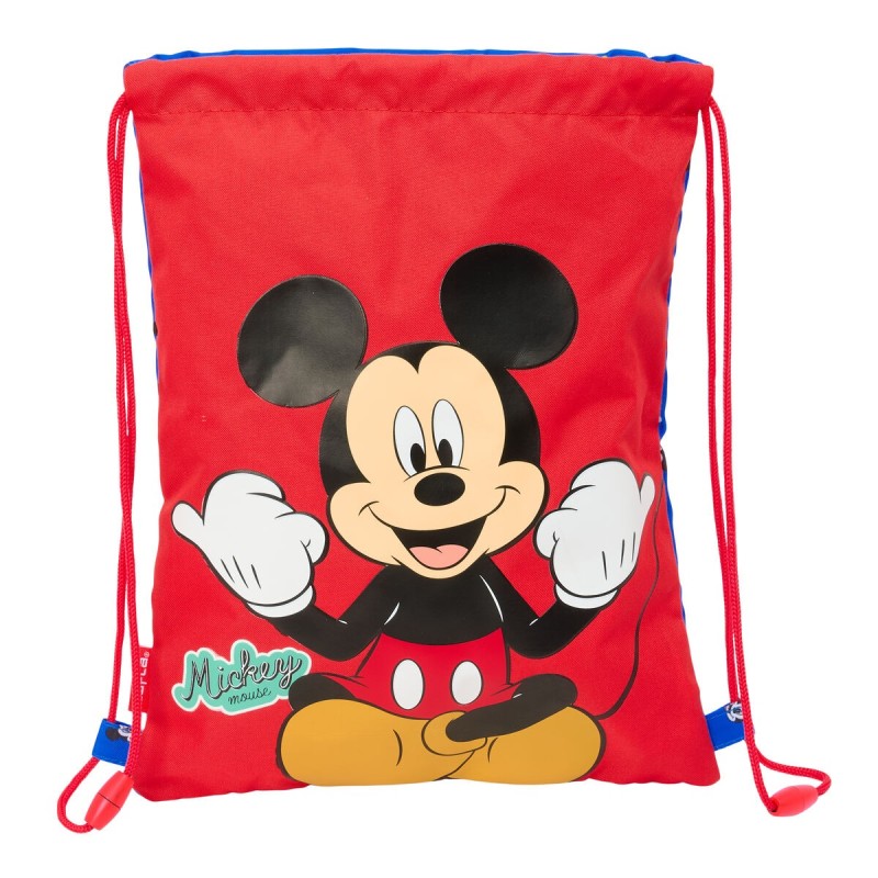 Sac à dos serré par des ficelles Mickey Mouse Clubhouse Good day Bleu 26 x 34 x 1 cm