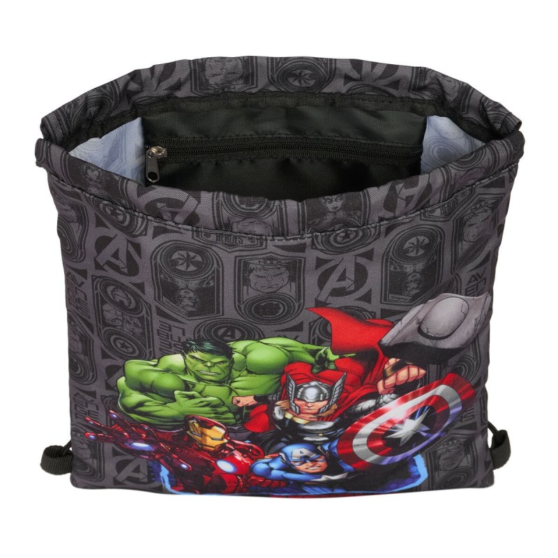 Sac à dos serré par des ficelles The Avengers Vendetta Noir 26 x 34 x 1 cm