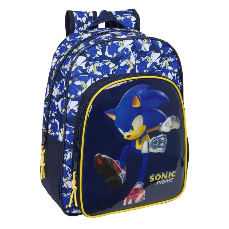 Cartable Sonic City Bleu 26 x 34 x 11 cm