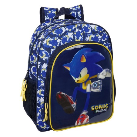 Cartable Sonic City Bleu 32 x 38 x 12 cm