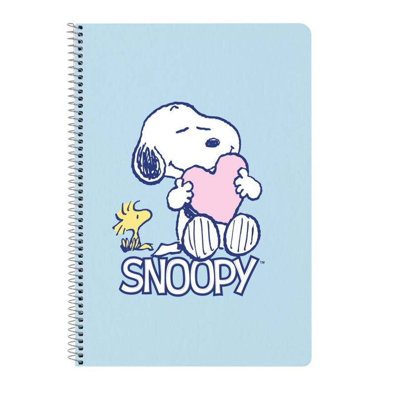 Carnet Snoopy Love Bleu A4 80 Volets