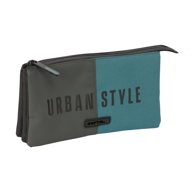 Fourre-tout Safta Urban style Bleu Gris 22 x 12 x 3 cm