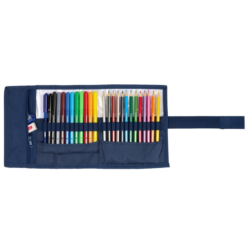 Fourre-tout Benetton Damero Blue marine 7 x 20 x 7 cm 27 Pièces