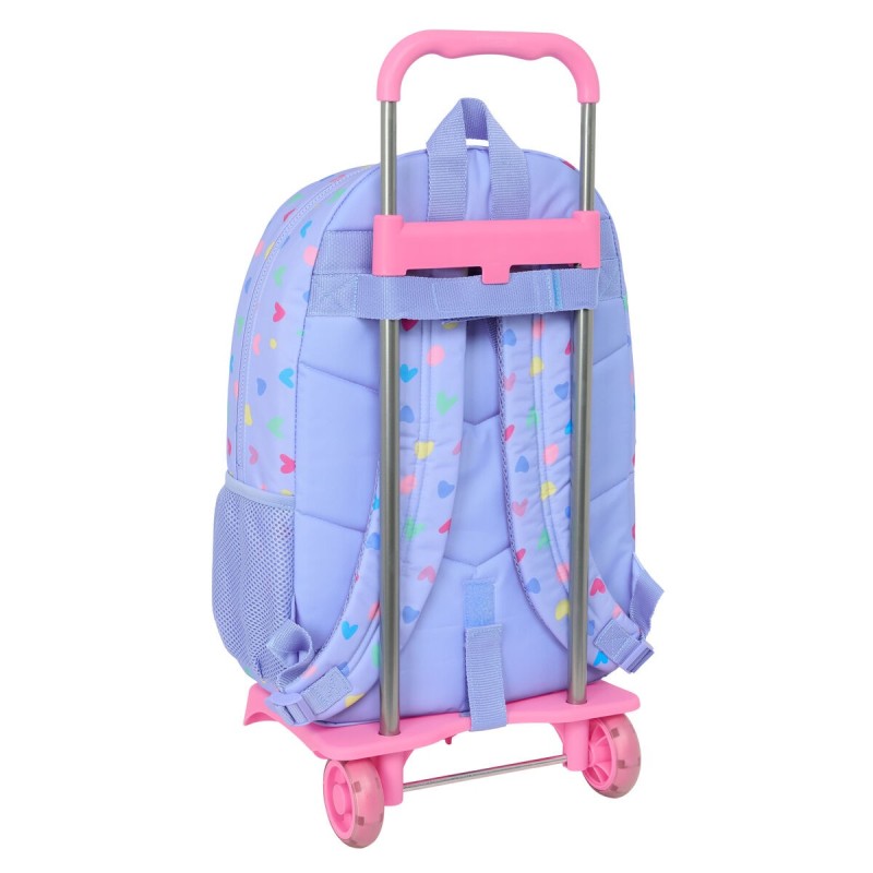 Cartable à roulettes Benetton Lila Lila 30 x 46 x 14 cm