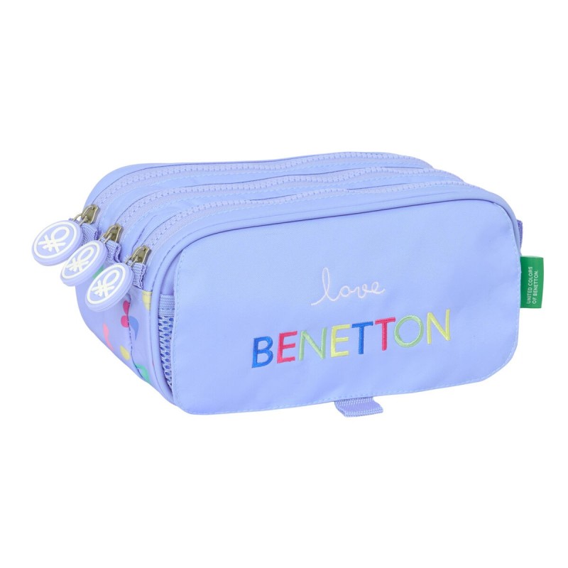 Trousse Fourre-Tout Triple Benetton Lila Lila 21