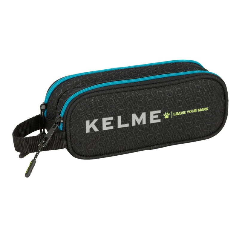 Trousse Fourre-Tout Double Kelme Iron Noir 21 x 8 x 6 cm