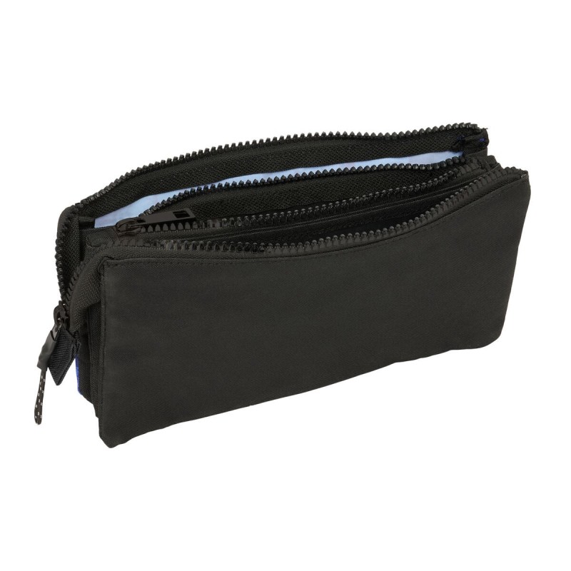 Trousse Fourre-Tout Triple El Niño Roller Bleu Noir 22 x 12 x 3 cm