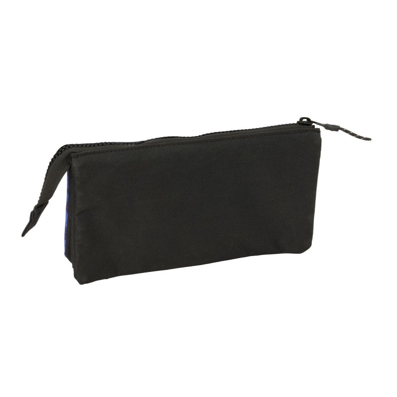 Trousse Fourre-Tout Triple El Niño Roller Bleu Noir 22 x 12 x 3 cm