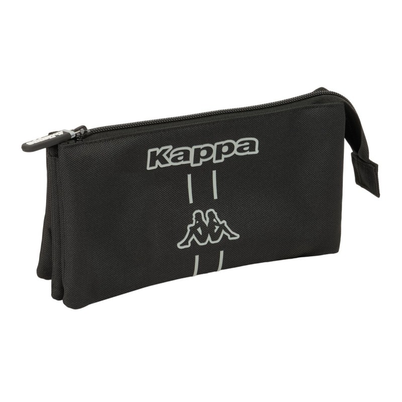 Trousse Fourre-Tout Triple Kappa Dark Noir 22 x 12 x 3 cm