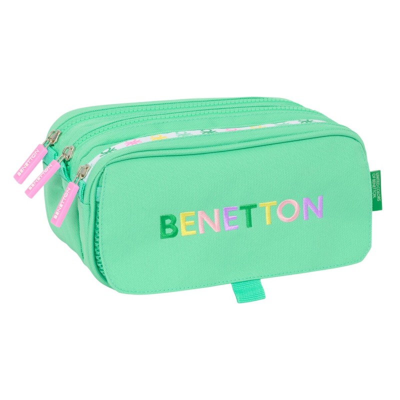 Trousse Fourre-Tout Triple Benetton Mint Vert 21