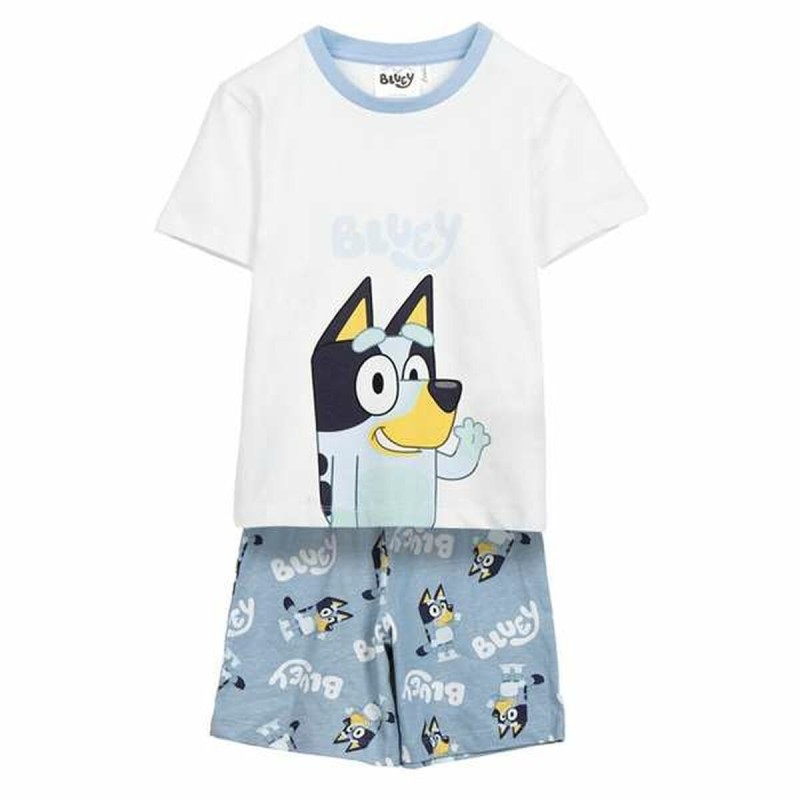 Pyjama Enfant Bluey Blanc (6 Ans)