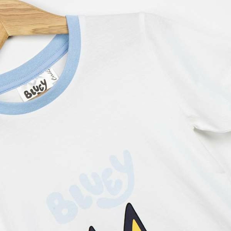 Pyjama Enfant Bluey Blanc (6 Ans)