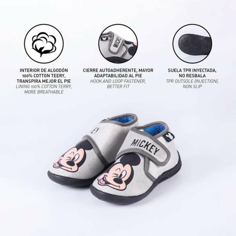 Chaussons Mickey Mouse Gris clair