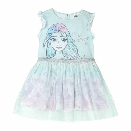 Robe Frozen Turquoise Fille