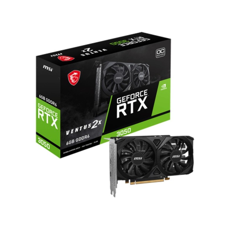 Carte Graphique MSI VENTUS 2X GDDR6 Nvidia GeForce RTX 3050 6 GB