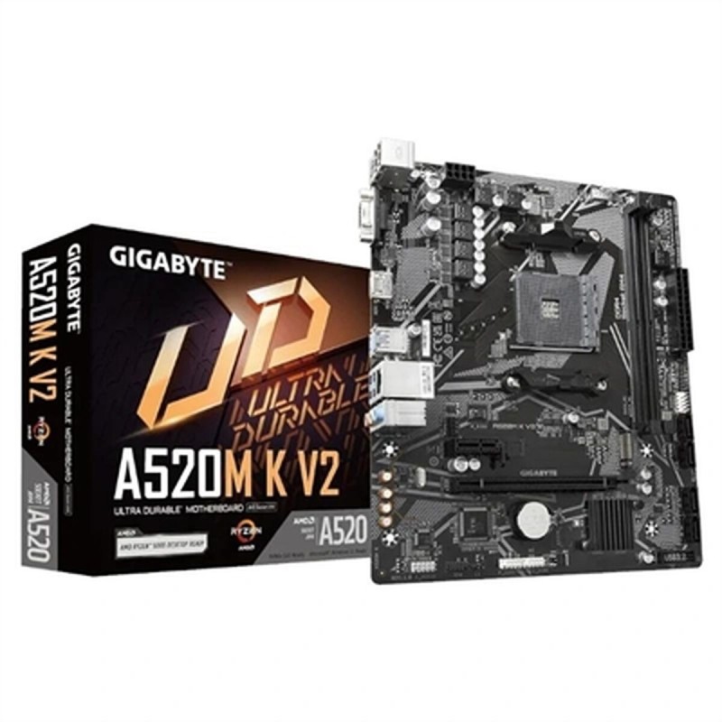 Carte Mère Gigabyte A520M K V2 AMD A520 AMD AM4