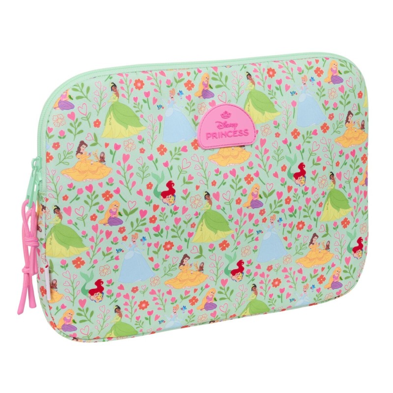 Housse d'ordinateur portable Disney Princess Bloom Vert Rose 15