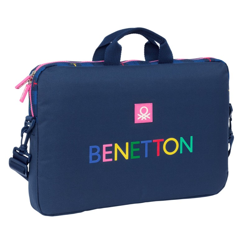 Housse pour ordinateur portable Benetton Damero Blue marine 40 x 27 x 4 cm