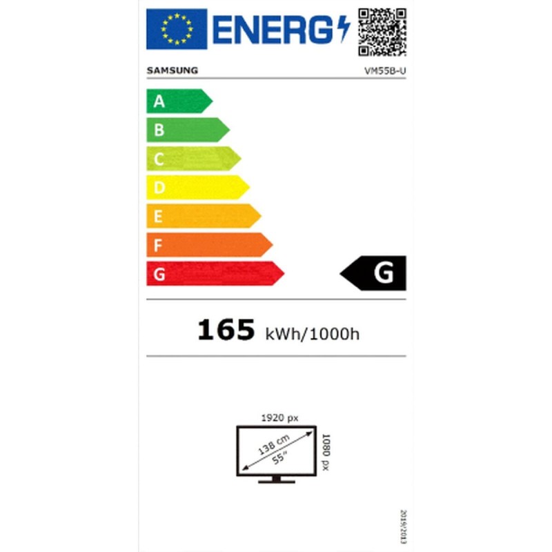 Moniteur Videowall Samsung VM55B-U Full HD 55" 50-60 Hz