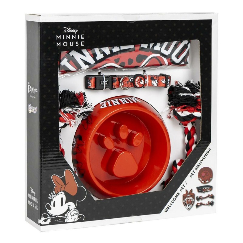 Coffret de bienvenue pour chiens Minnie Mouse Rouge 5 Pièces