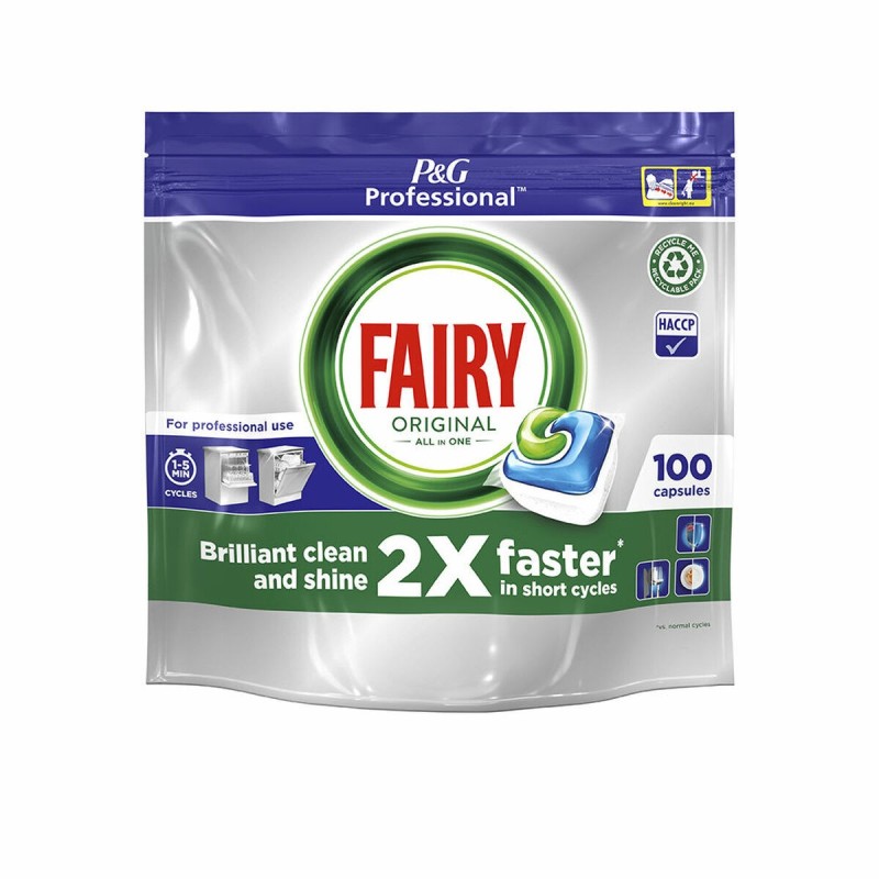 Tablettes pour Lave-vaisselle Fairy Tout en un Original (100 Capsules)