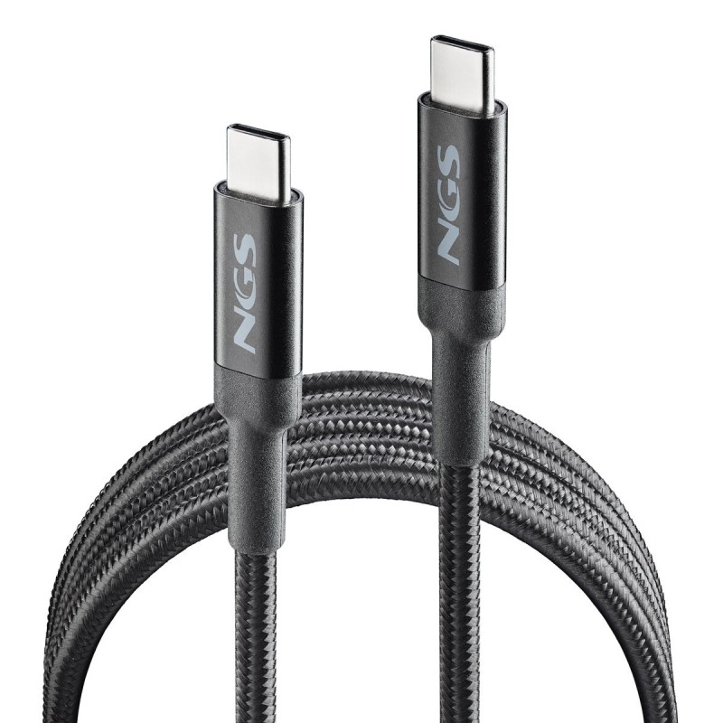 Câble USB-C vers USB-C NGS KNOT65W-3 Noir 3 m