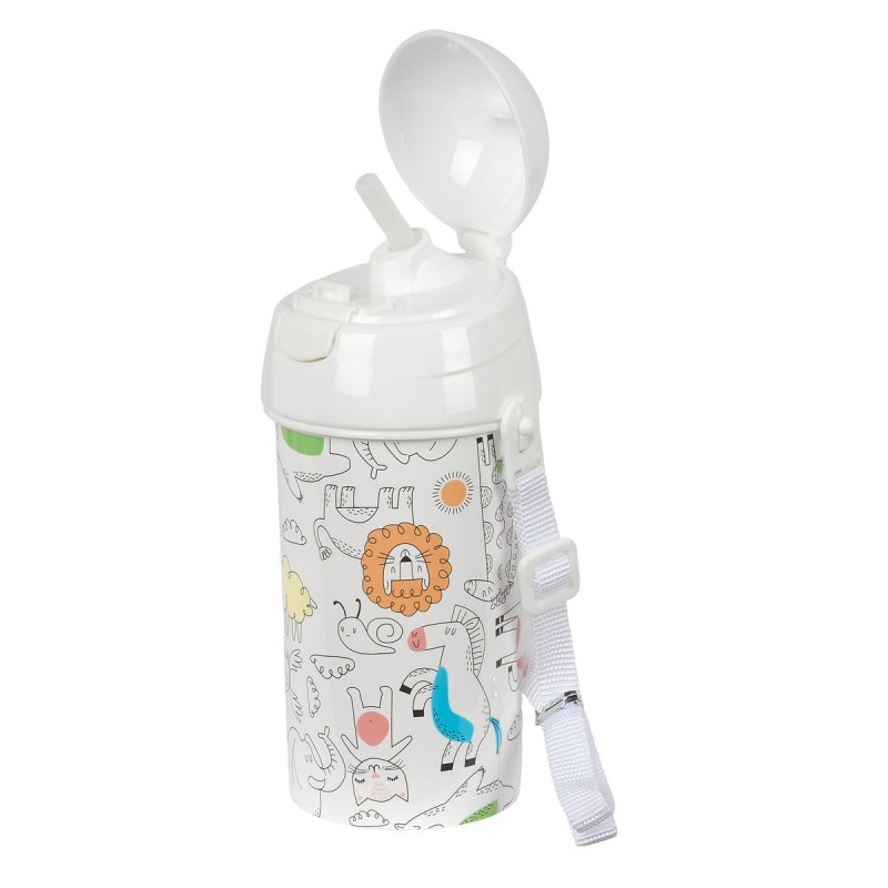 Bouteille d'eau Safta Zoo Beige PVC 500 ml