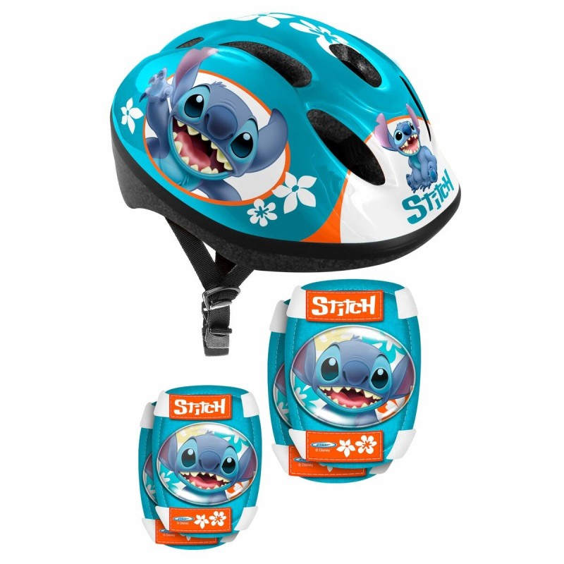 Set de protection sportive Disney Stitch Bleu