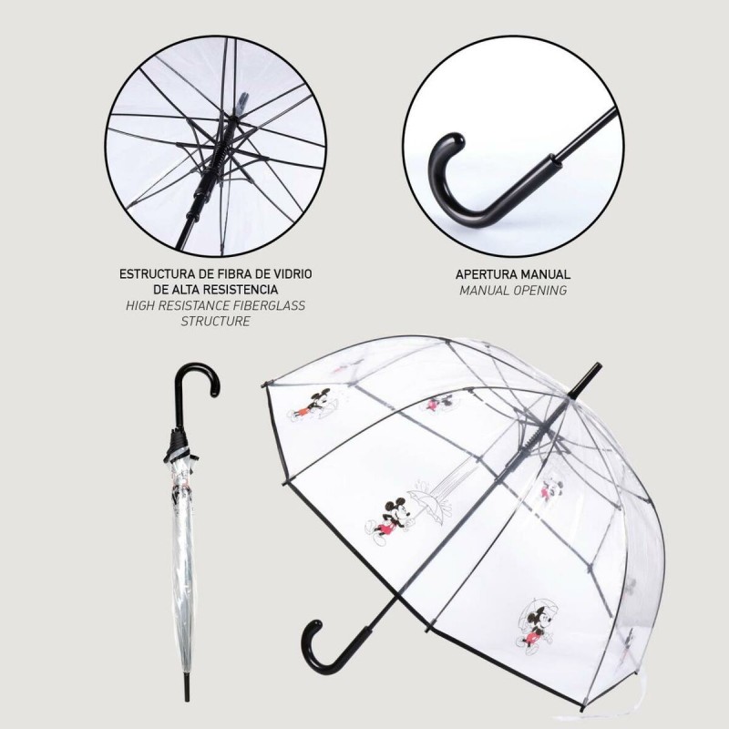 Parapluie Mickey Mouse Transparent 100 % POE