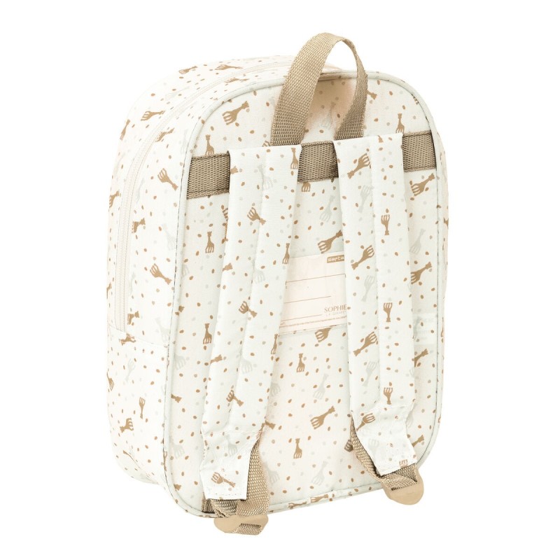 Cartable Sophie la Girafe Beige 20 x 28 x 8 cm