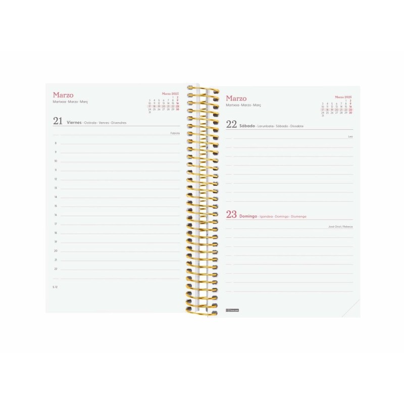 Agenda Finocam DESIGN COLLECTION 11,7 x 18,1 cm 2025 Floral