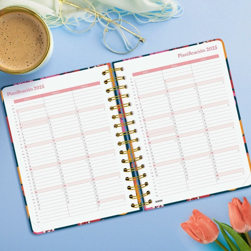 Agenda Finocam YOU A5 15,5 x 21,2 cm 2025 Floral