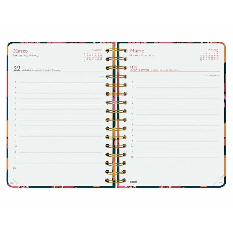 Agenda Finocam YOU A5 15,5 x 21,2 cm 2025 Floral