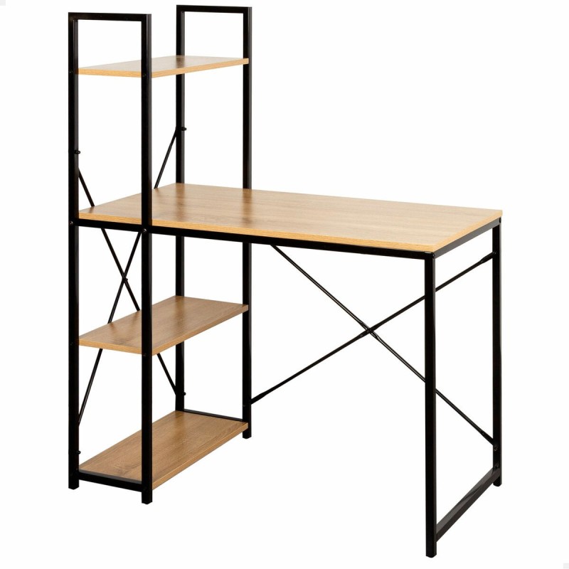 Bureau avec étagère Max Home Acier Mélamine Contre-plaqué 120 x 12 x 64 cm