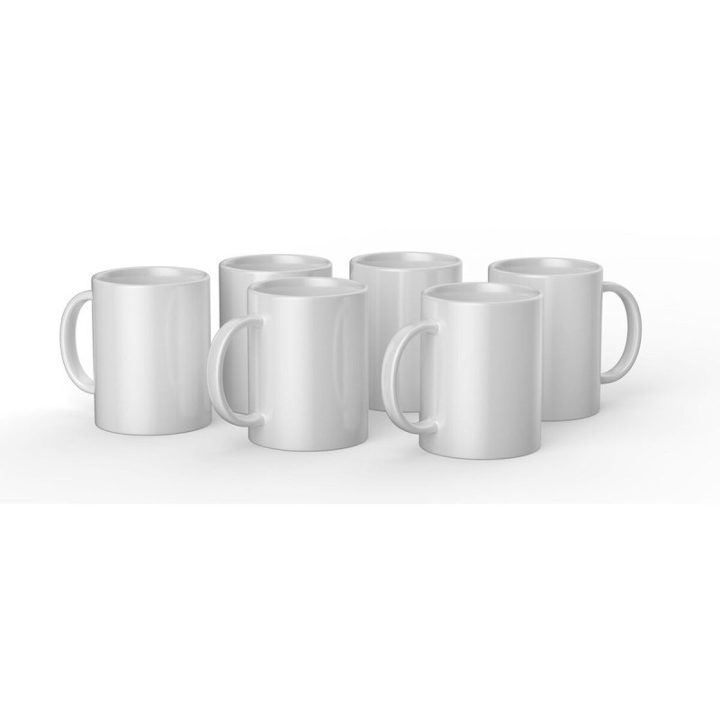 Tasse personnalisable pour plotter de découpe Cricut CERAMIC Blanc Céramique (6 Unités)