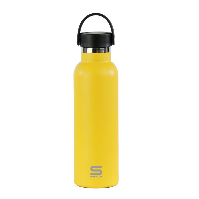 Bouteille Thermique Safta Jaune Silicone Acier inoxydable