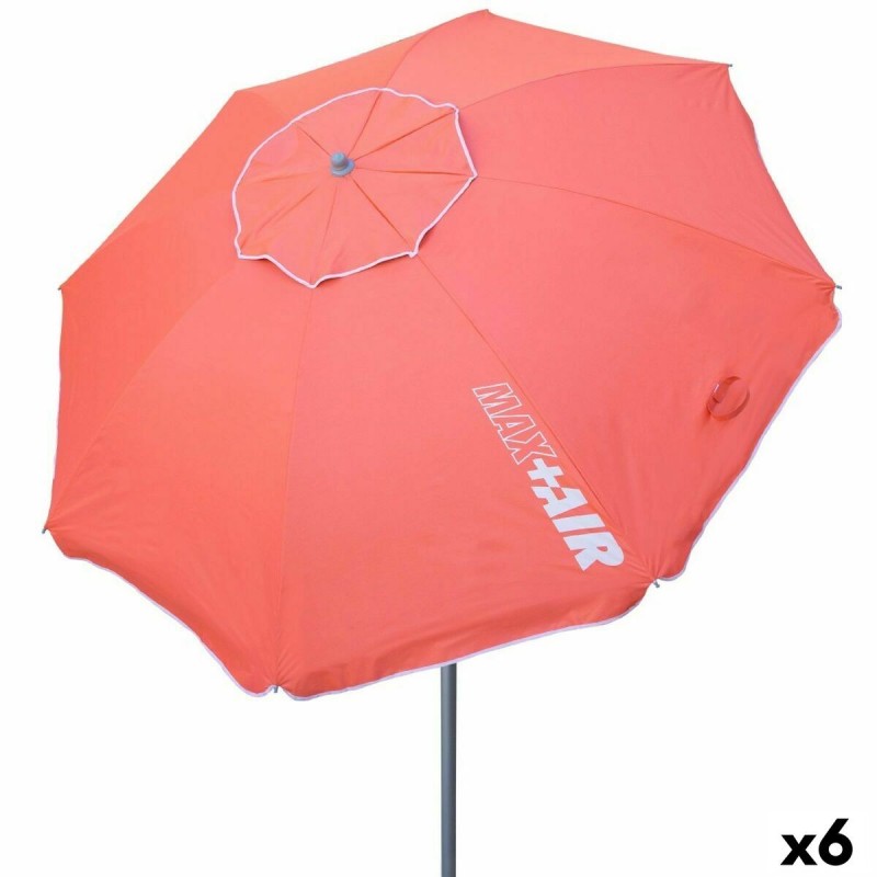 Parasol Aktive Corail Aluminium Acier 220 x 208 x 220 cm (6 Unités)