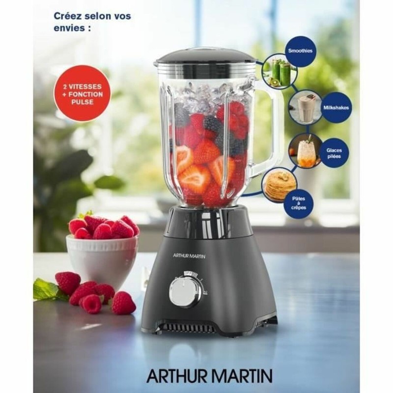 Bol mixeur Arthur Martin AMPB40 Transparent 400 W 1,5 L