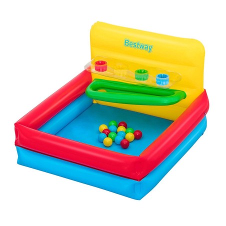 Bestway Piscine Gonflable Enfant avec Balles 104x94x61 cm +2 Ans Jardin 52546