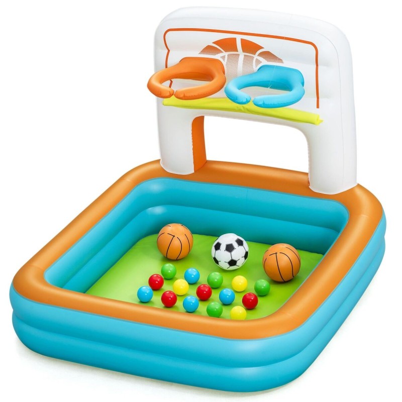 Bestway Piscine Gonflable Enfant Jeux Panier avec Balles 120x107x84 cm +2 Ans 52728