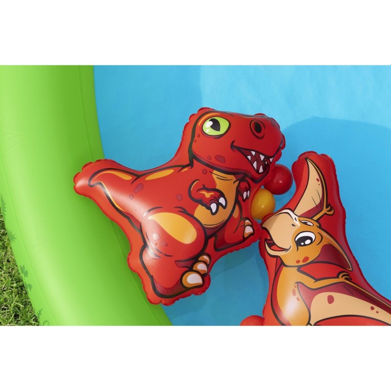 Bestway Piscine Gonflable Parc de Jeux Dinosaure 241x140x137 cm +3-6 Ans Jardin 53160