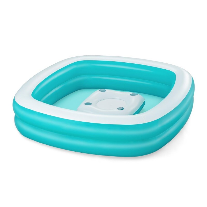 Bestway Piscine Gonflable Enfant 2 Chambres Family Table Flottante 218x218x48 cm +6 Ans