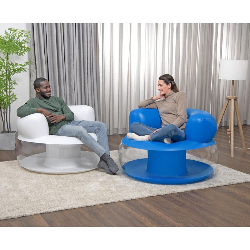 Bestway Fauteuil Gonflable Individuel Coloris Assortis 112x112x70 cm Intérieur 75138