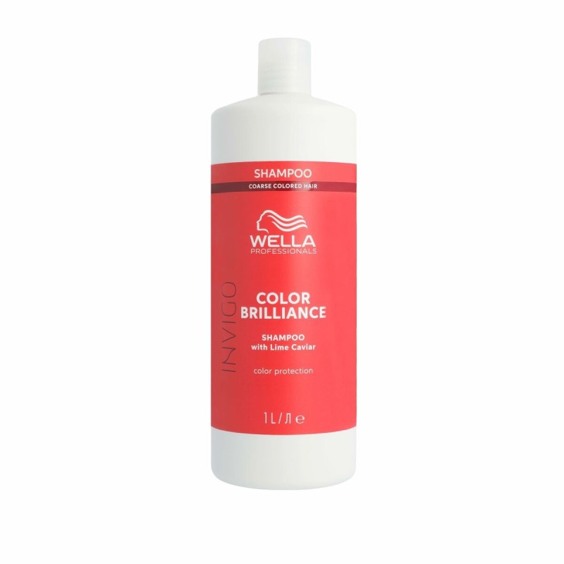 Shampooing revitalisant de couleur Wella Invigo Color Brilliance 1 L Cheveux épais