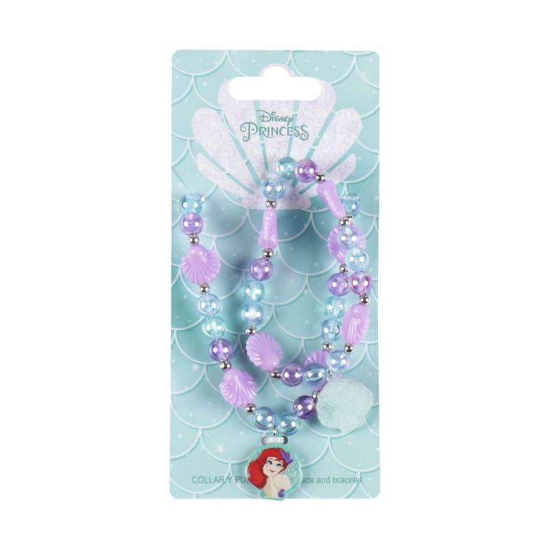 Ensemble Collier et Bracelets Disney Princess Violet 2 Pièces