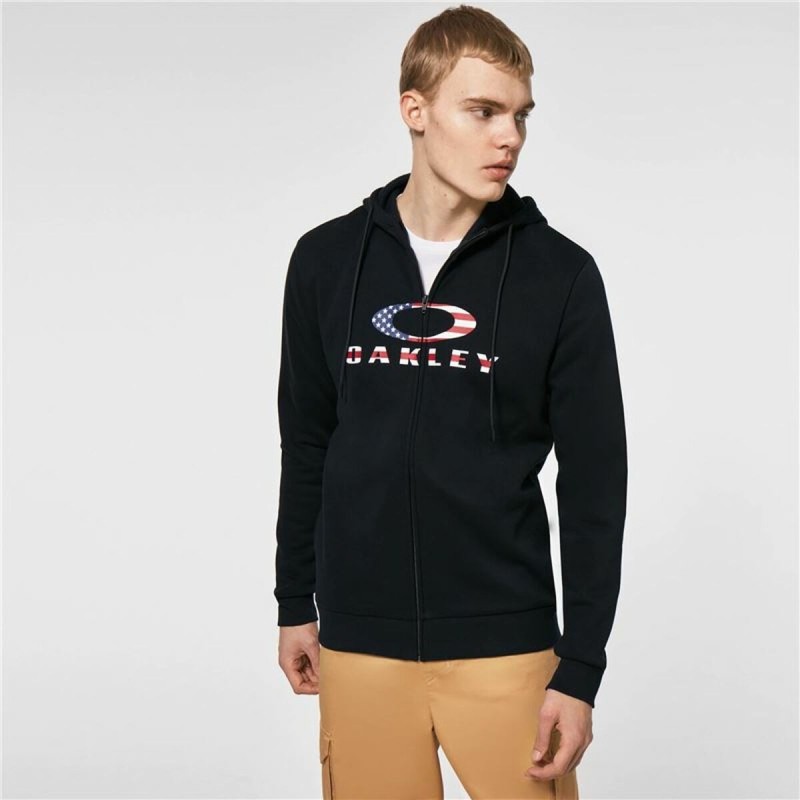 Sweat à capuche homme Oakley Bark Fz Hoodie 2.0 Noir