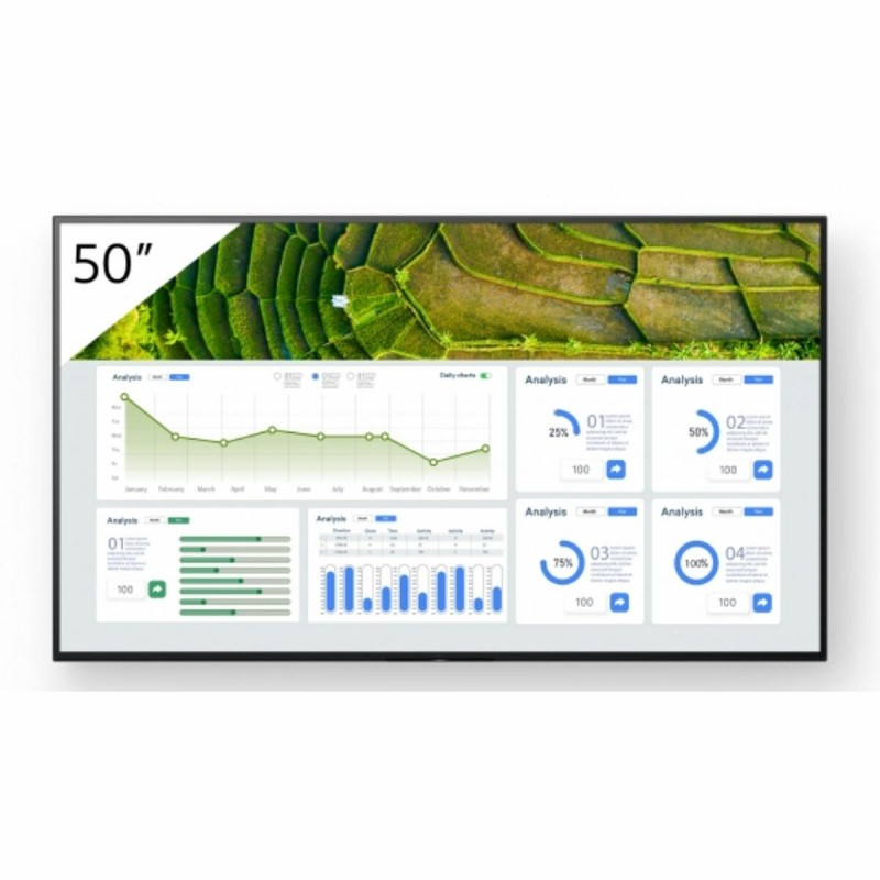 Moniteur Videowall Sony FW-50BZ30L 4K Ultra HD 50"