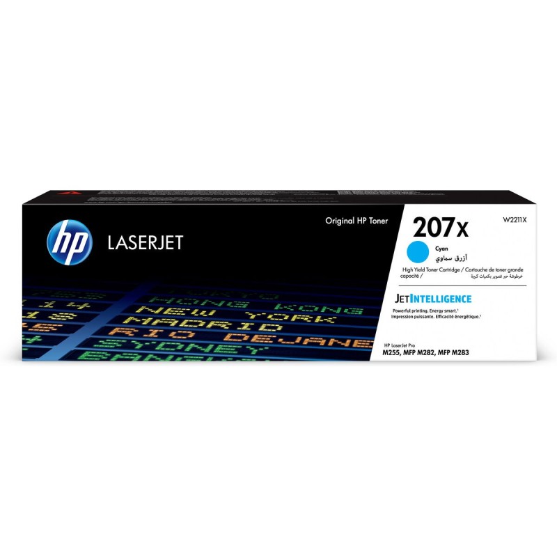 Toner original HP 207X Cyan